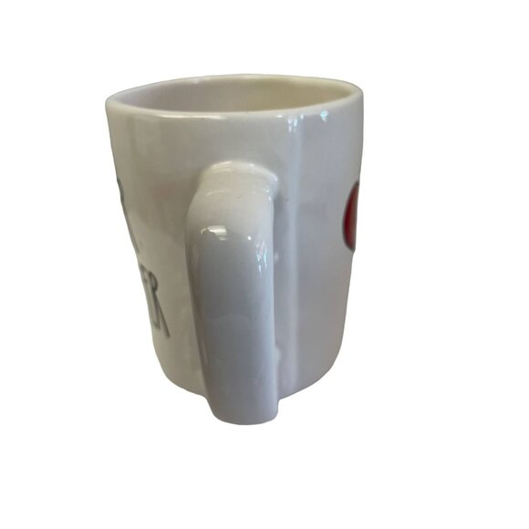 RAE Dunn Coffee Ceramic Mug Artisan Better Together Hearts 5.25"W  3.25"L 4.5"H - Picture 2 of 6